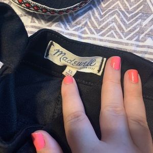 XS Madewell Black Overalls